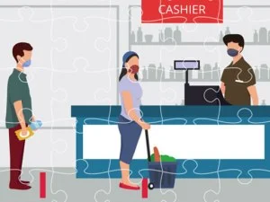 Rompecabezas de distancia social